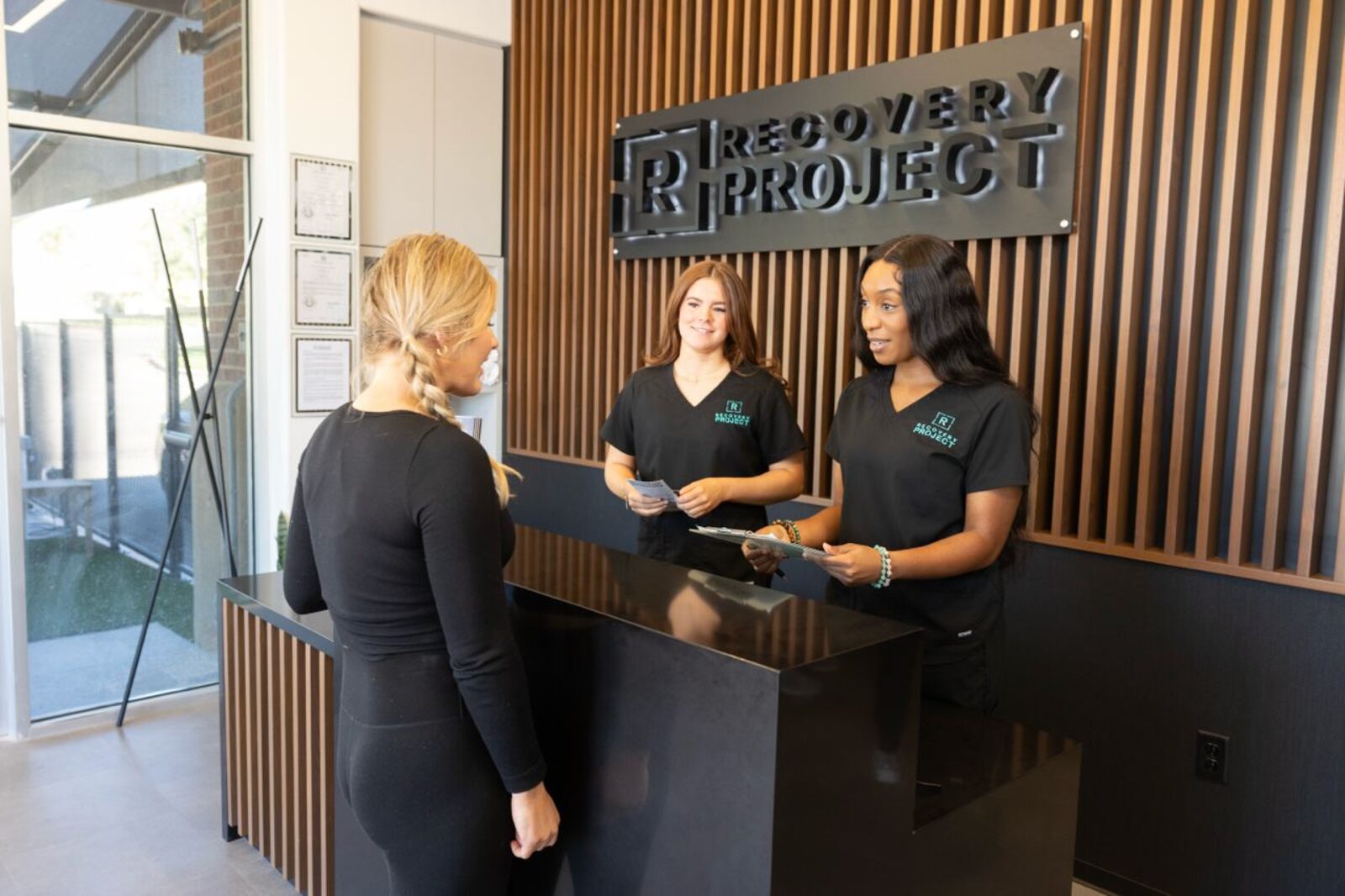 Recovery Project front desk in Magnolia, TX