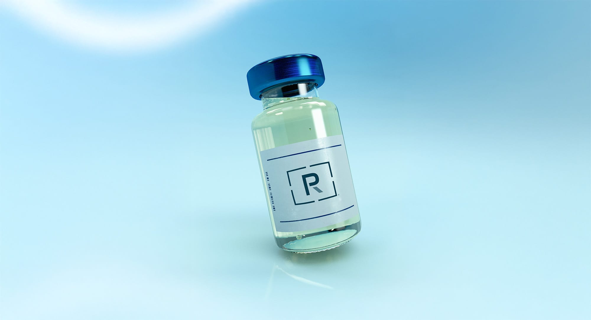 A Recovery Project branded peptide vial, prescribed by a licensed provider and dispensed by a licensed pharmacy